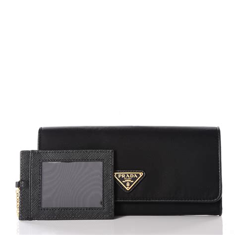 prada tessuto quilted nylon continental flap wallet|Prada Wallets and Small Accessories .